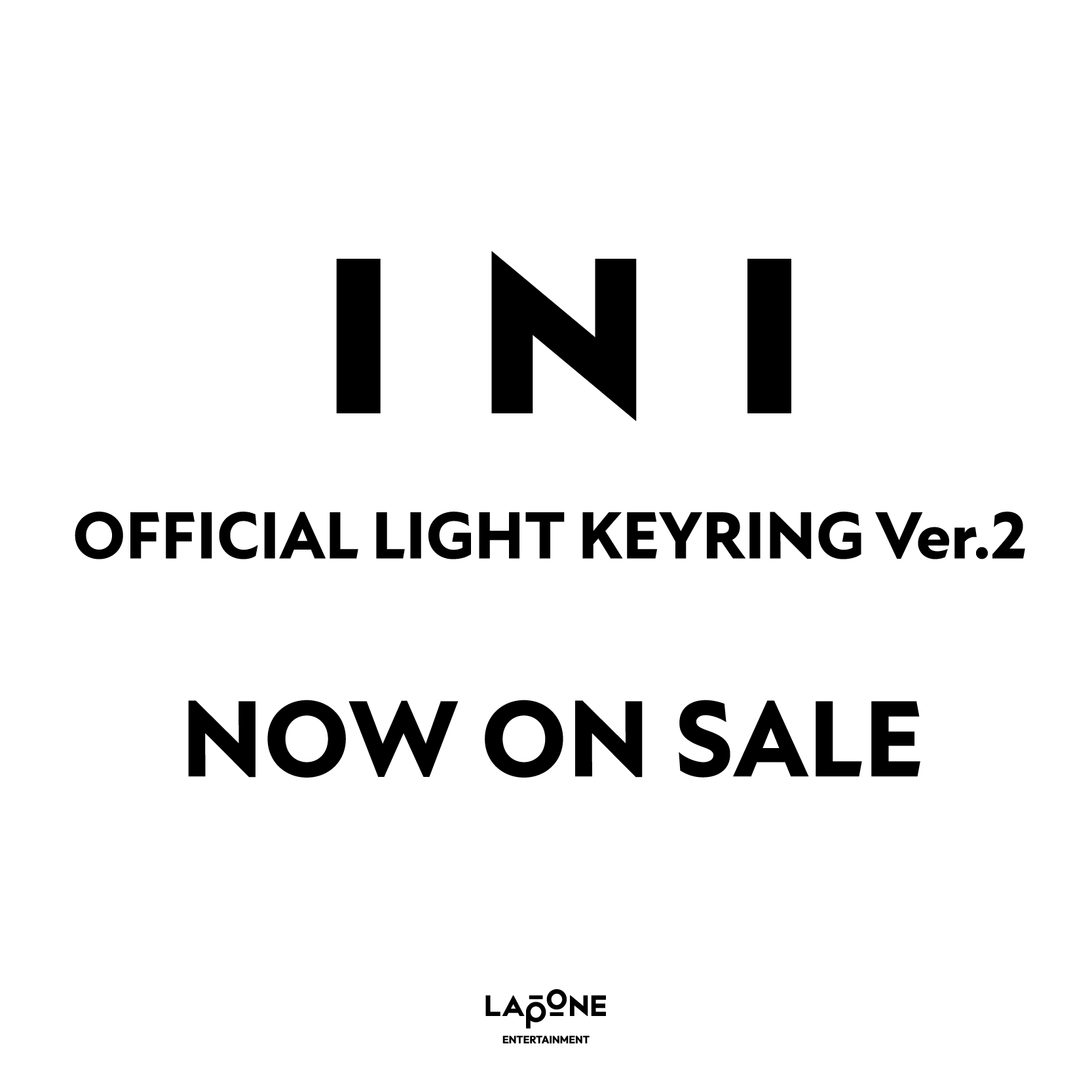 「INI OFFICIAL LIGHT STICK KEYRING Ver.2」発売決定&本日10/28(水)13:00より販売開始！