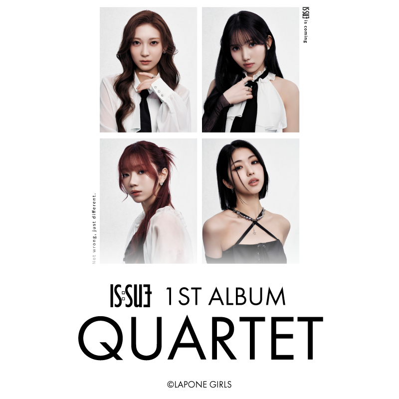 IS:SUE  1ST ALBUM『QUARTET』2026.05.20 RELEASE 予約受付開始！