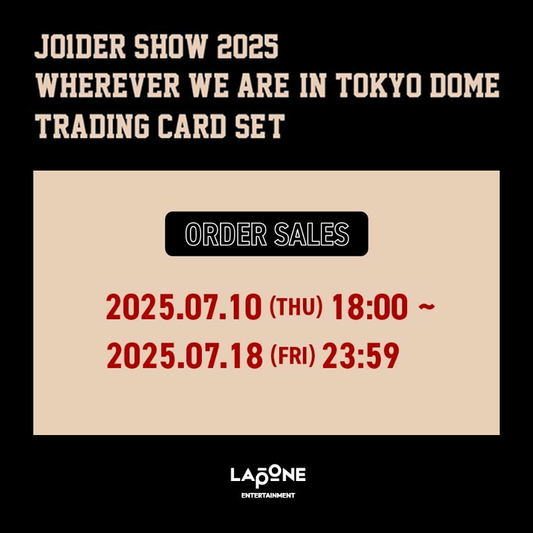 『JO1DER SHOW 2025 ‘WHEREVER WE ARE’ IN TOKYO DOME』トレーディングカードセット受注販売と事後EC販売が決定！