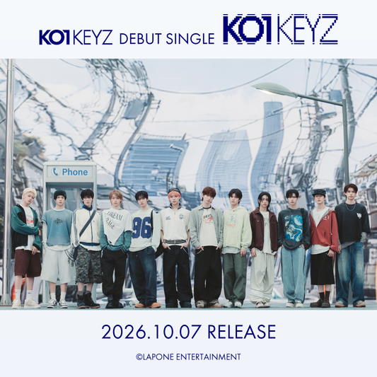 KO1KEYZ DEBUT SINGLE 『KO1KEYZ』2026.10.07 RELEASE 予約受付開始！