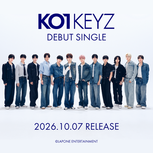 KO1KEYZ DEBUT SINGLE 『タイトル未定』2026.10.07 RELEASE 予約受付開始！