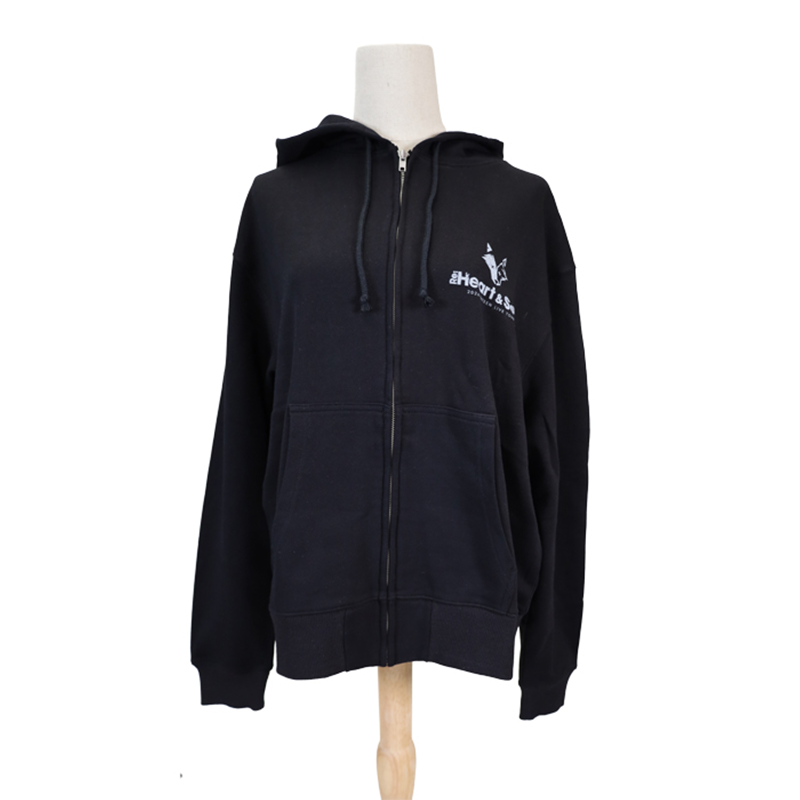 ジップアップフーディ