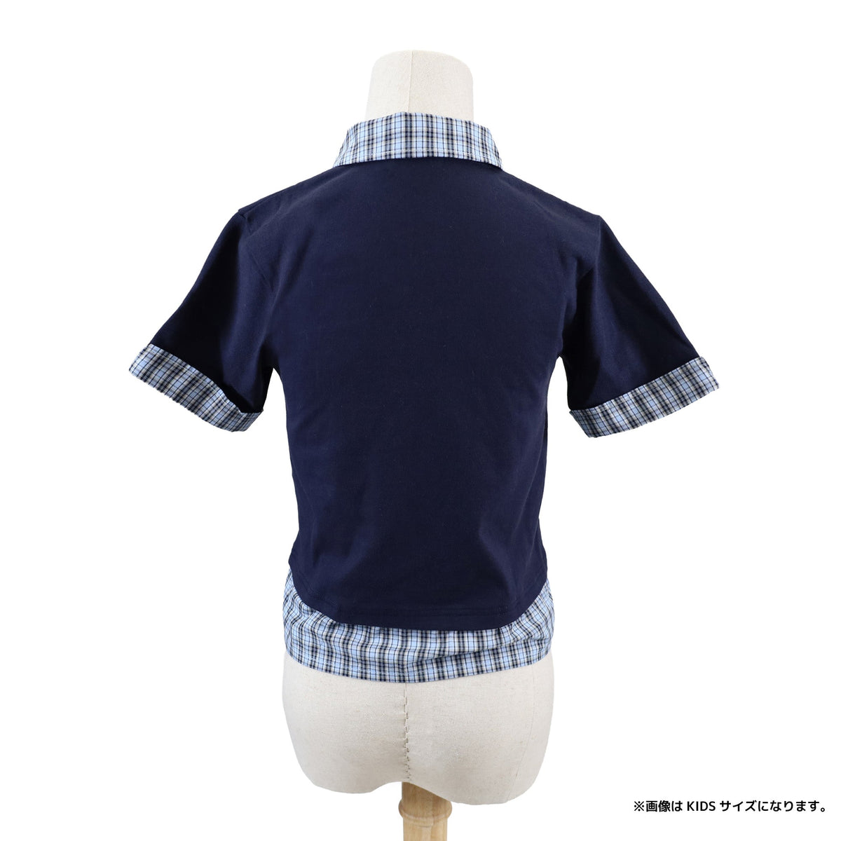 襟付きレイヤードＴシャツ