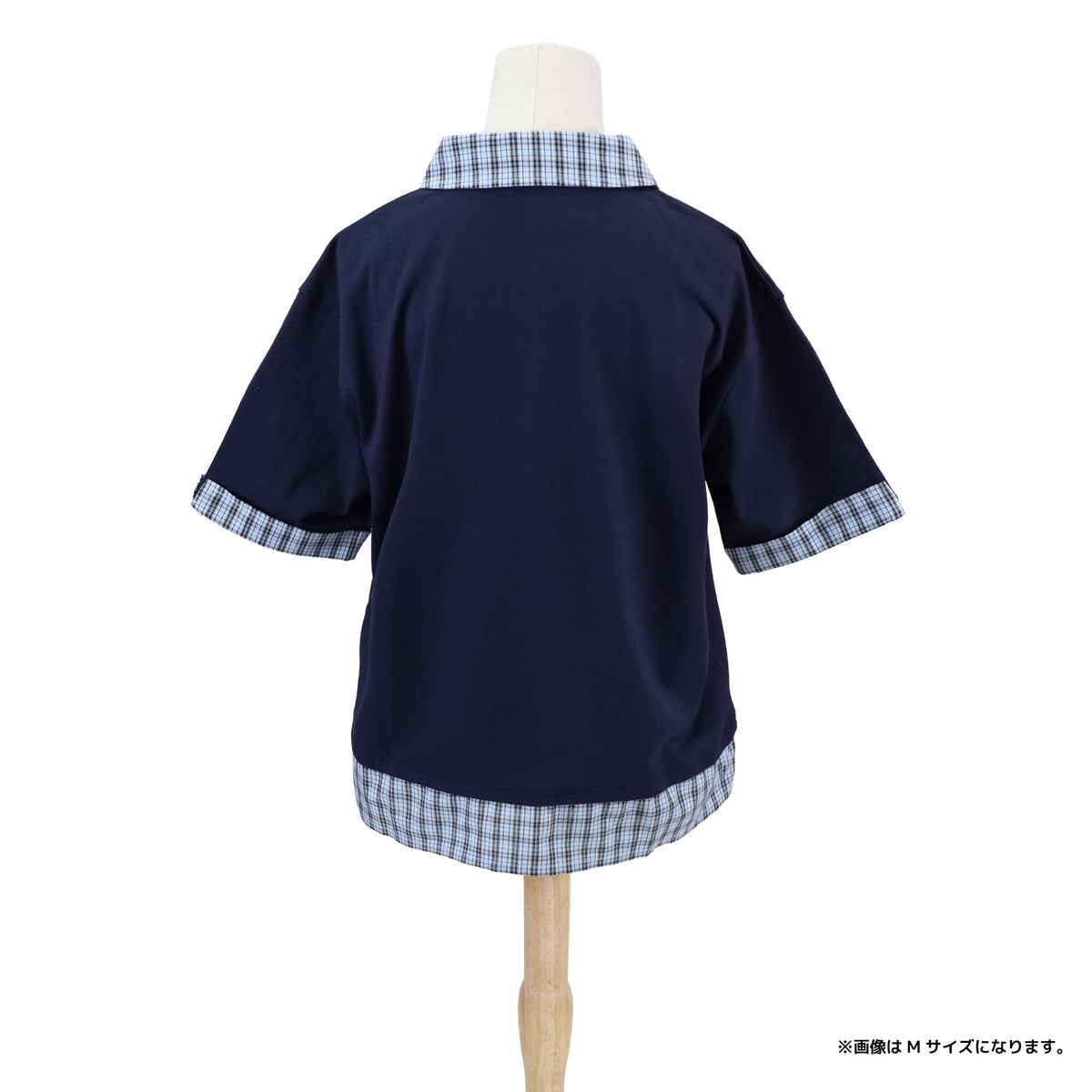 襟付きレイヤードＴシャツ