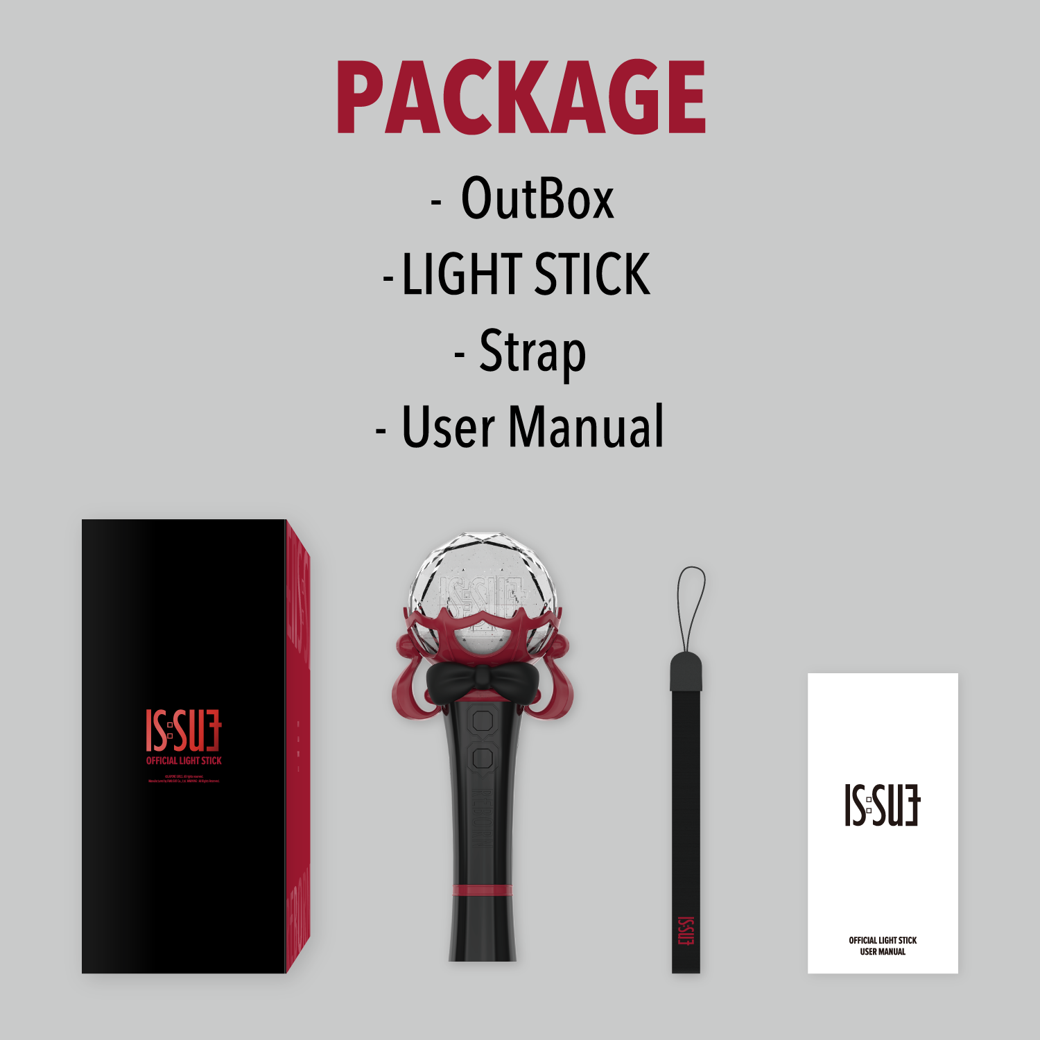 IS:SUE OFFICIAL LIGHT STICK イッシュ ペンライト IS-SUE-OFFICIAL-LIGHT-
