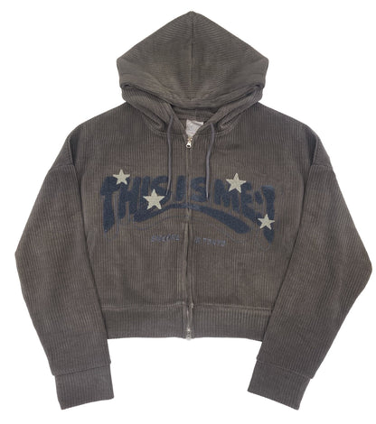 コーデュロイパーカー